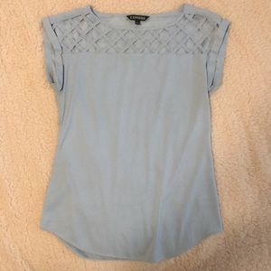 Express lavendar lattice shirt